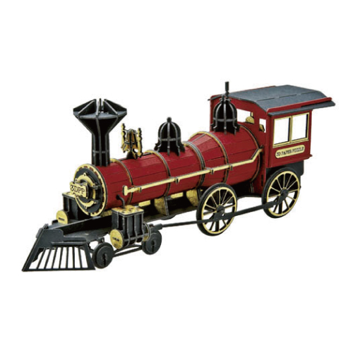 3Dペーパーパズル蒸気機関車